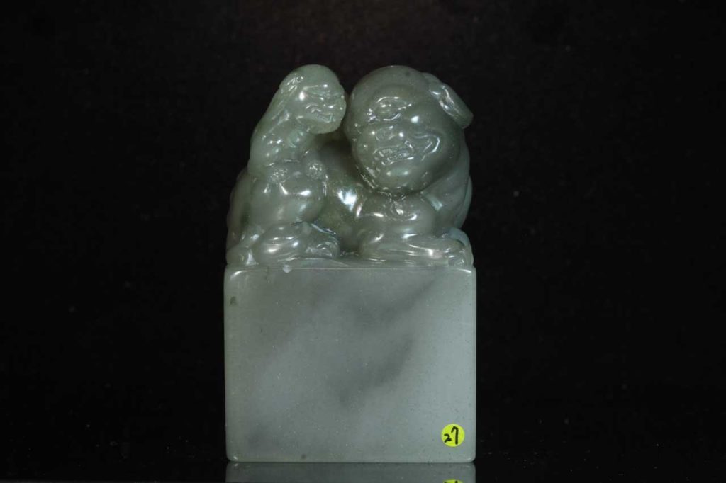 27水坑石太獅少獅鈕